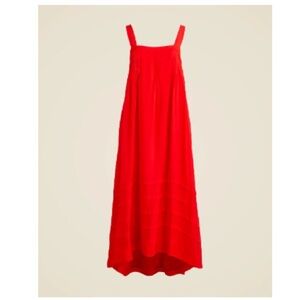 J. Crew Vibrant Red Midi Dress